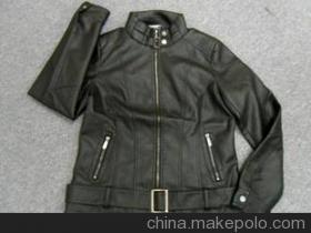 【供应厂家自销 精准版型女式皮衣 新品女士皮衣批发】价格,厂家,图片,女式皮衣皮裤,石狮市博艾制衣-